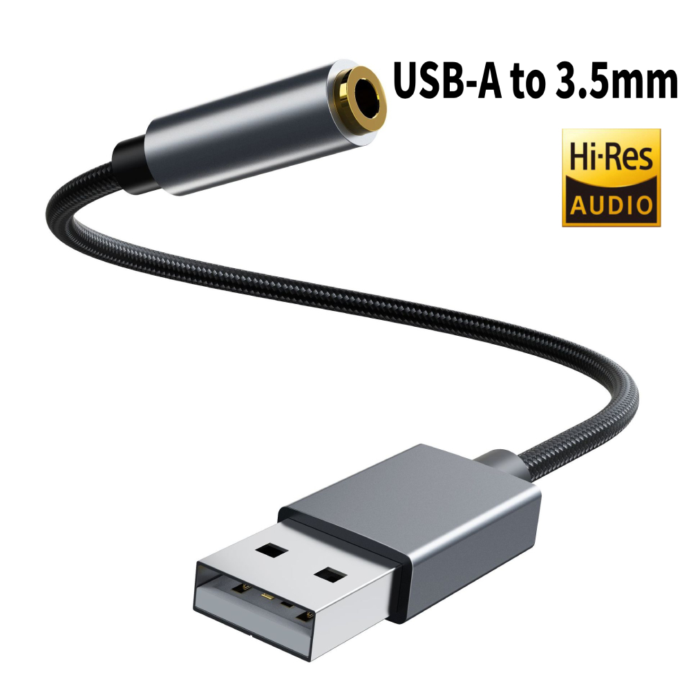 ALC4050 Hoofdtelefoon Versterker Usb Type-C Tot 3.5Mm Audio Interface Hifi Dac Oordopjes 32bit 384Khz Audio Adapter oortelefoon Amp: Gray USB A