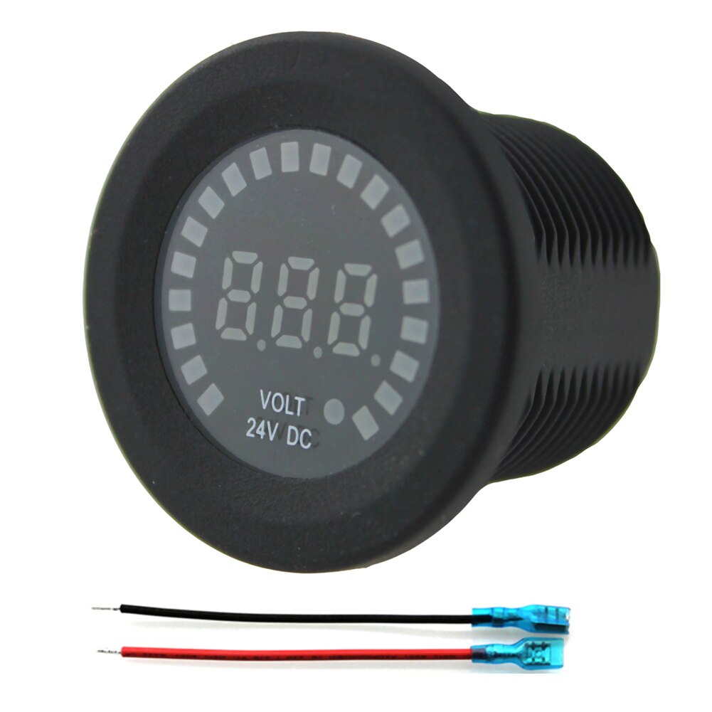 Digitale Voltmeter 5-30V Bereik Led Display Voltage Meter Voor Auto Motor Boot Voltage Current Meter Tester