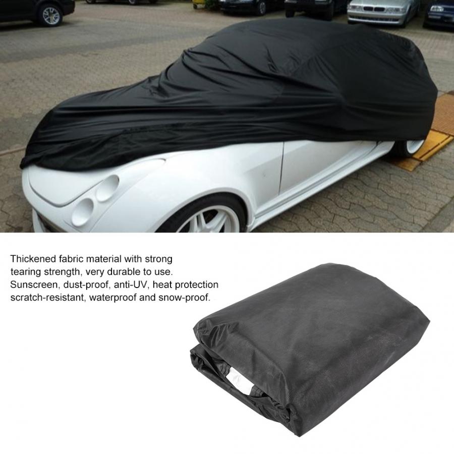 Universele volledige autohoes voor buiten, waterdicht, zon, uv, stof, regen, sneeuwbestendig, bescherming, 3 x xxl autosticker, funda coche