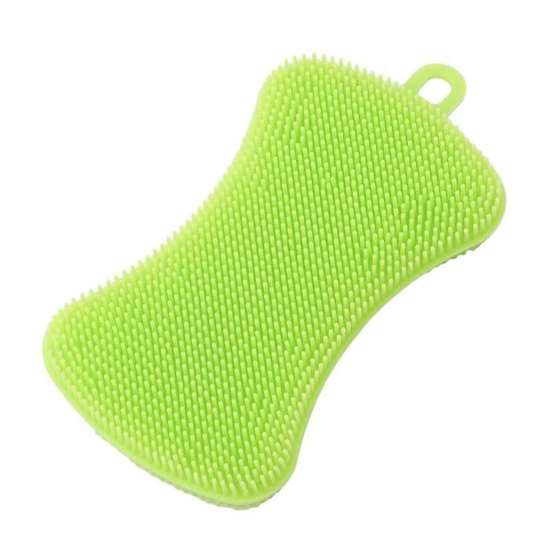 Accesorios de cocina cepillo para lavar los platos, Bol, olla, limpiador de esponjas de cocina, cepillos de limpieza, herramienta, estropajos: green