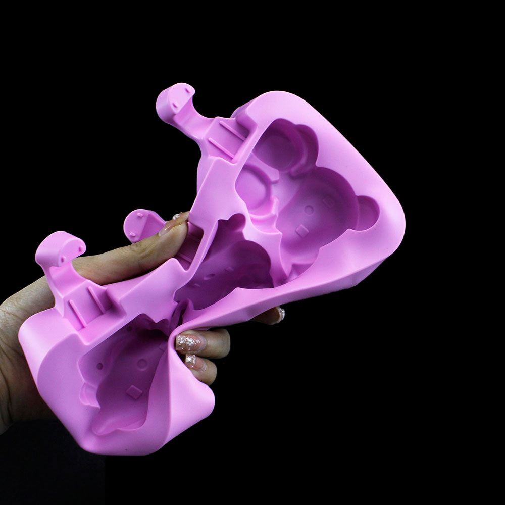 Moldes de silicona para helado DIY, molde para paletas de mano casero, molde para palitos de queso, bandeja de hielo con tapa