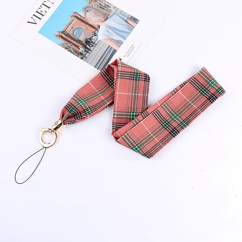 Mobile silk Lanyard neck strap for key card phone string kawaii wrist strap hand key cord necklace phone holder rope: 10