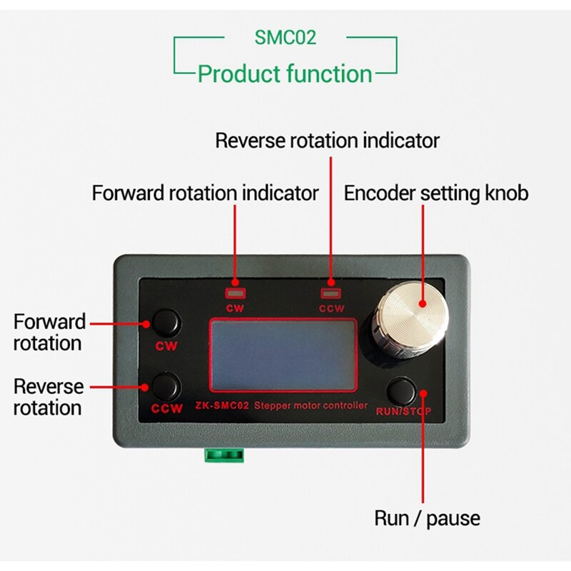 Drive Integrated 42 57 Stepper Motor Controller Positive Negative Control Drive Angle Pulse Speed PLC Serial