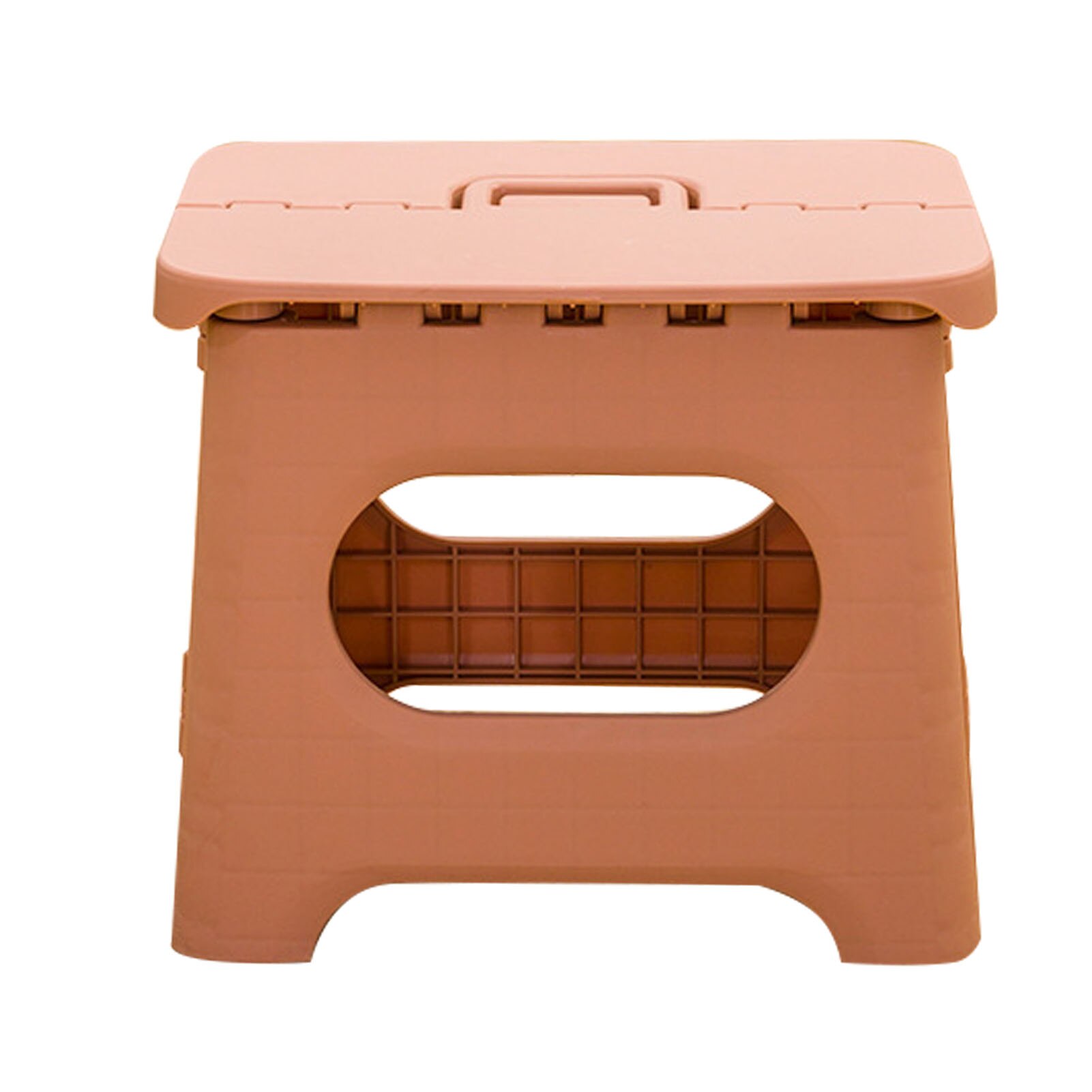 Sgabello pieghevole salvaspazio portatile da viaggio sicuro portatile per adulti bambini PP casa antiscivolo comodo multifunzione: rosa L