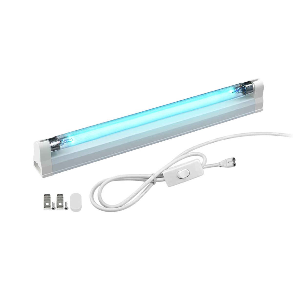 5Pcs 110V 220V Quartz Ultraviolet Led Lamp Cabinet Germicidal T5 Tube Bulb 6W8W Home kitchen Closet TV Bench UV Sterilizer Light: 1PCS With Plug / 220V / 8W