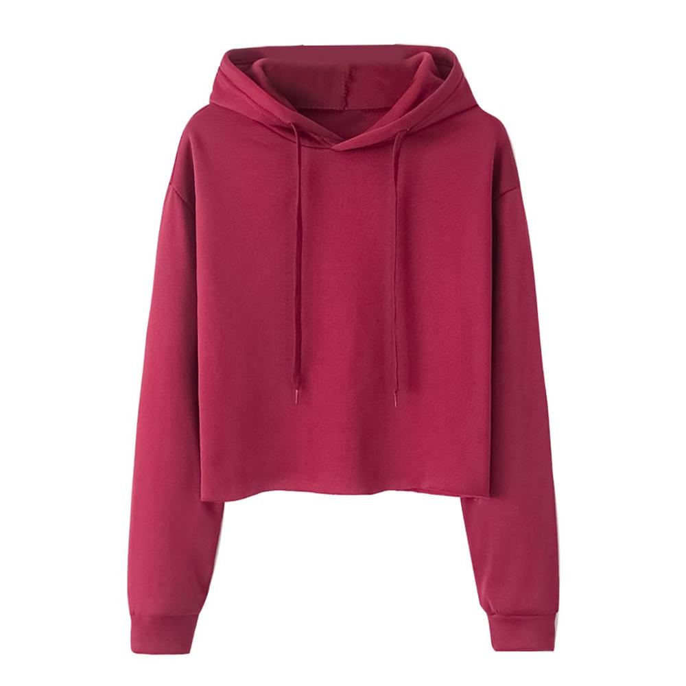 Casual Losse Truien Mode vrouwen Effen Kleur Jumper Hooded Lange mouwen Lantaarn Mouw Sweatshirt Tops