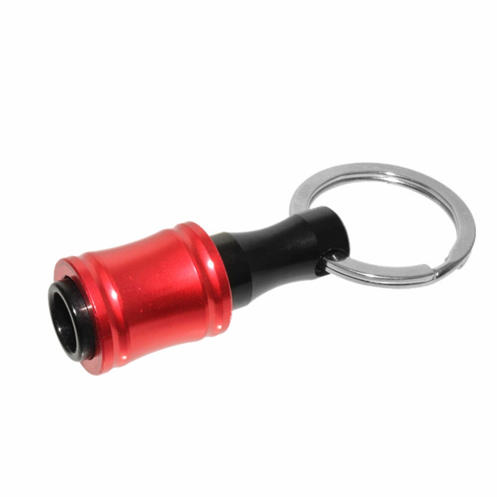 35Mm Hex Shank Schroevendraaier Bit Staaf Sleutelhanger Tough Carrying Houder Quick Release Extension Bar Lichtgewicht Gereedschap: Rood