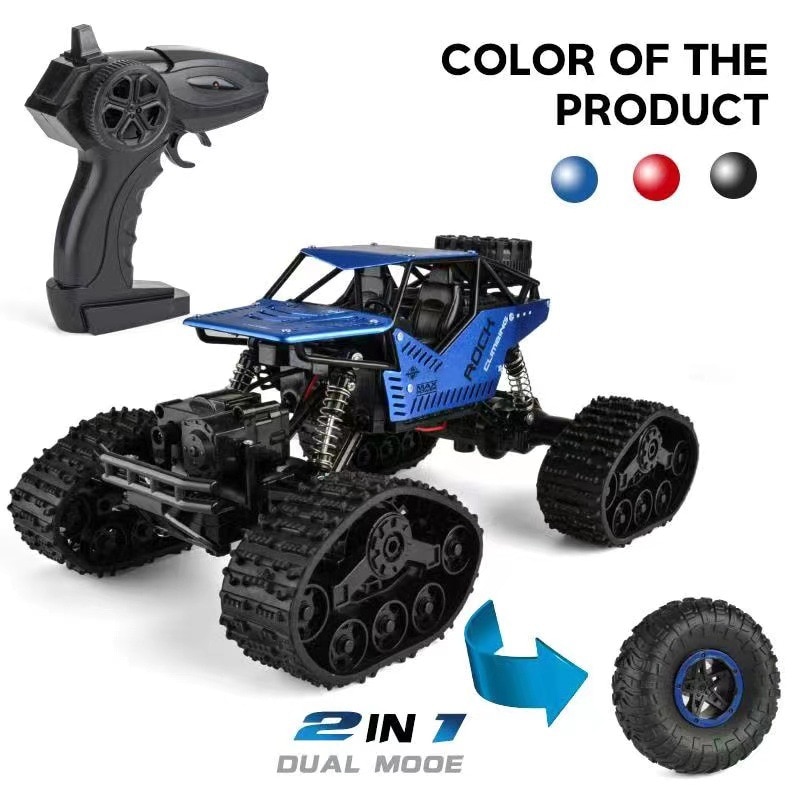 Batterij Big Size Rc Auto 4wd Off Road Kit Jongens Kinderen Afstandsbediening Auto Kids Accessoires Jouet Enfant Elektrische Auto 'S EA60RC: Blue