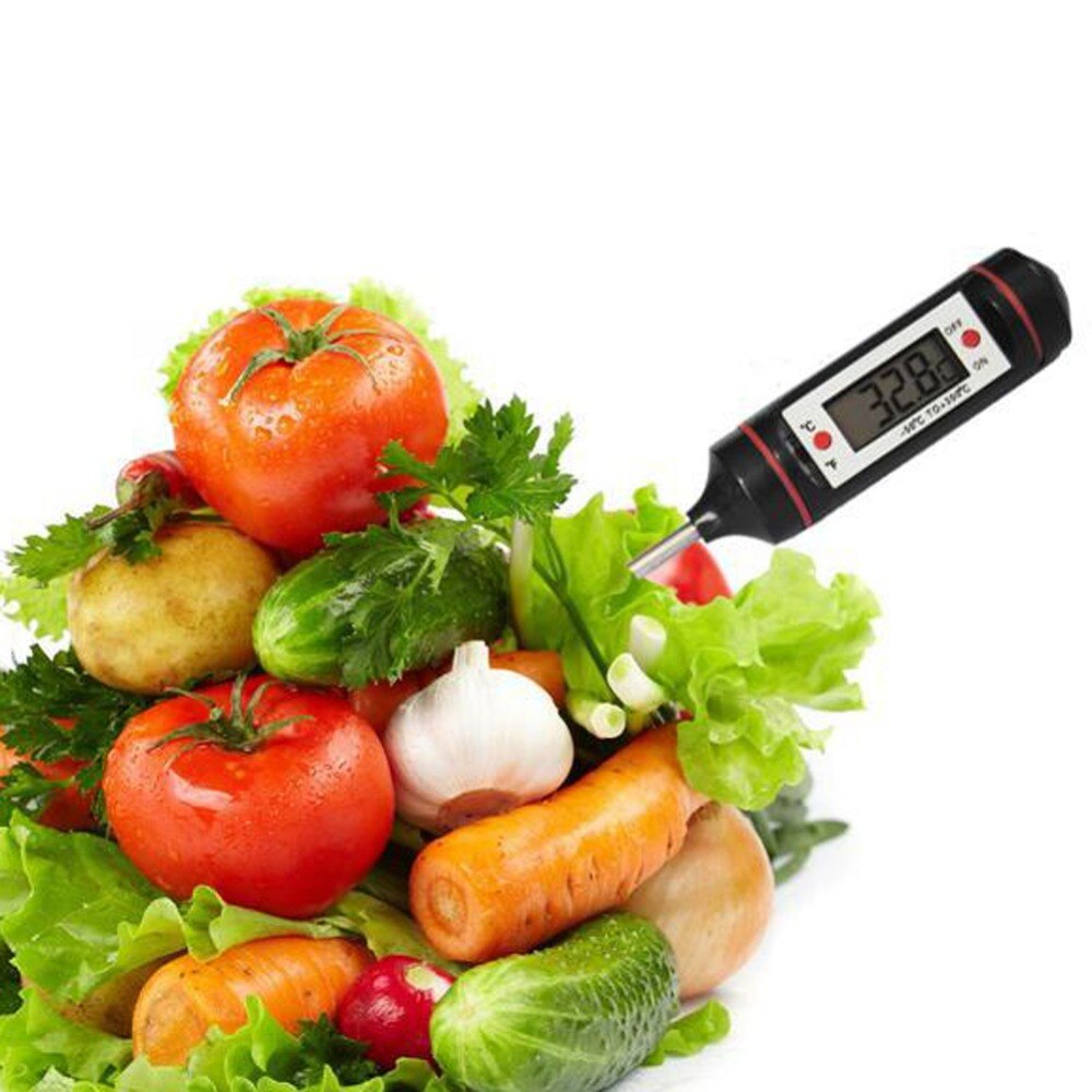Digital LCD Display Food Thermometer BBQ Thermometer Probe Kitchen Cooking Food Milk Thermometer Kitchen Tools