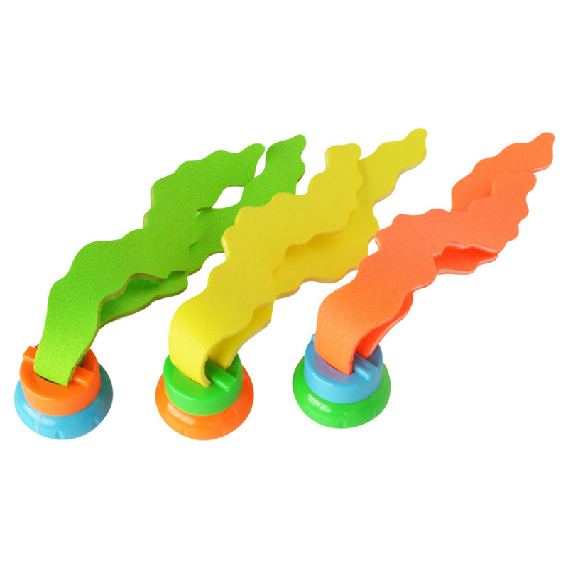 3PCS Summer Diving Training Toy Simulation Seaweed Diving Toy Pool Game Children Underwater Diving Seaweed Toy Parent-Child Toy