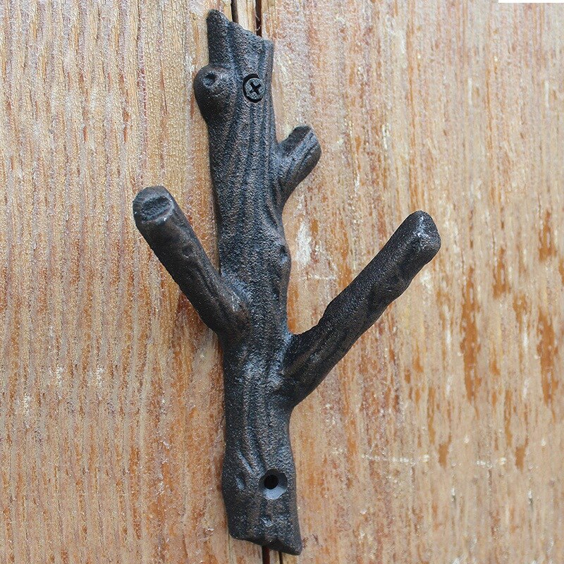 Decoração de parede decorativa retrô europeu coroa série ferro fundido gancho de roupas decorativo casaco de parede