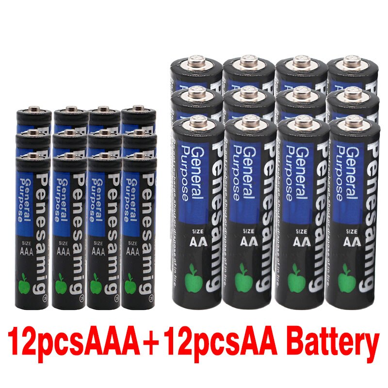 lot 1.5V pile AAA 3A alcaline Zinc carbone LR03 SUM4 et 1.5v pile aa 2a pile sèche alcaline