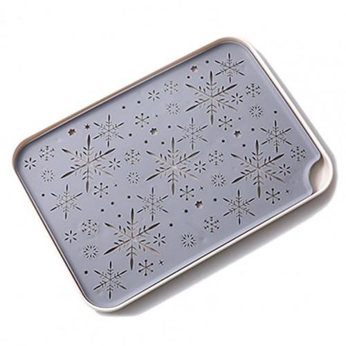 Lekbak Rechthoekige Dubbele Laag Plastic Draagbare Afdruiprek Spoelbak Lade Voor Keuken: Grey White