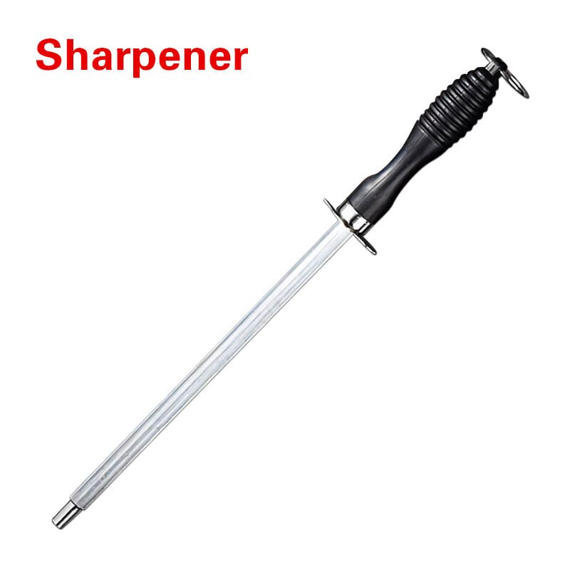 Kitchen Knife Boning Chef Knives Sharp Stainless Steel Japanese 5CR15 High Carbon Cooking Tools Cleaver Knife: Sharpener