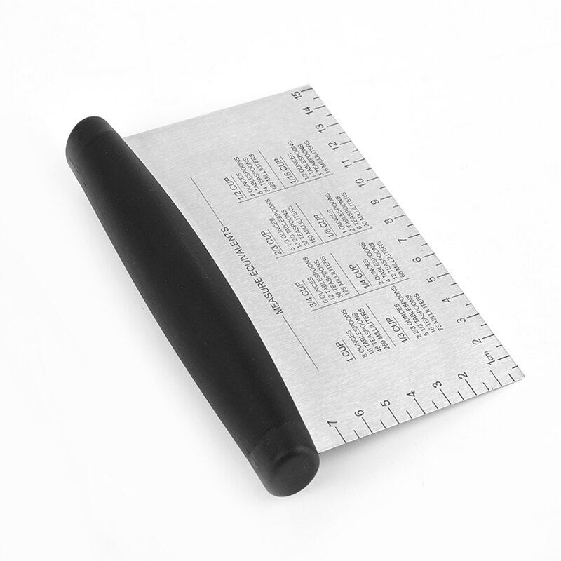 Espátula de harina 430, máquina de amasar de acero inoxidable, espátula de harina negra para cortar masa de cocina