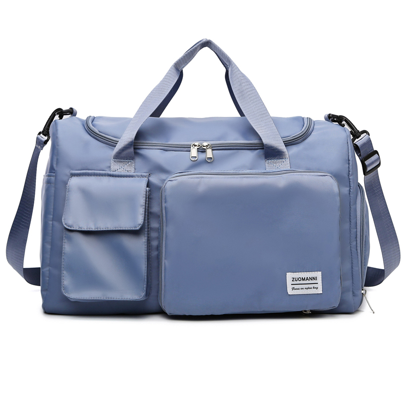Handbagage Reistas Weekender-plunjezakken met grote capaciteit en schoenencompartiment Sport-fitnesstassen voor dames 2024: Blauw