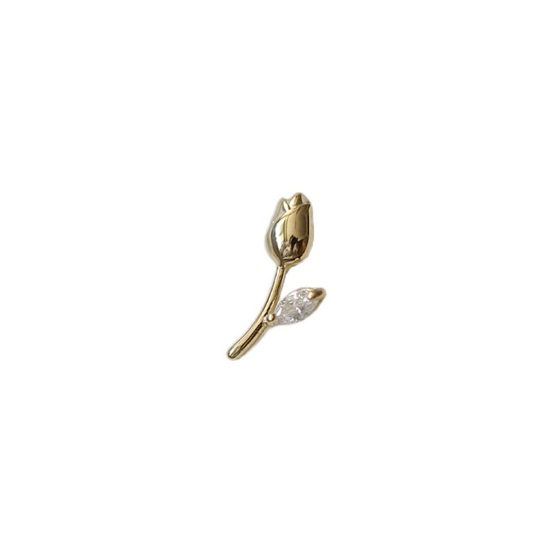 Goldtutu 9K Real Gold Mini Tulp Stijl Floret Temperament Armband Hanger Neacklace Accessoires Voor Sieraden Maken Bevindingen
