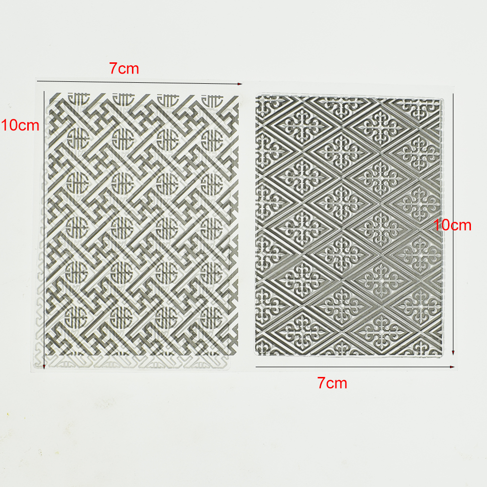 Clay Stamp Texture Emboss Sheet Ceramic Pottery Polymer Clay Chinese Style Wave Pattern Template DIY Art Supplies: diam