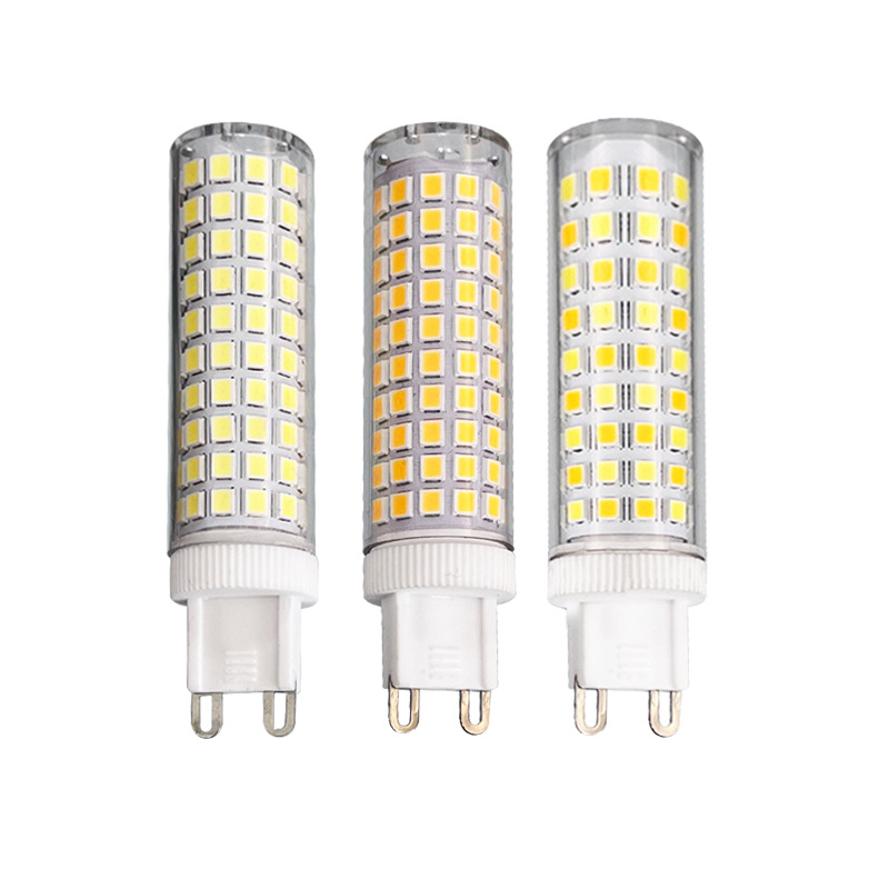10 pezzi G9 LED 9W 15W 20W 25W 136 LED stoppino di mais in ceramica senza frequenza di sfarfallio 110-220v altezza di inserimento lampadina a led