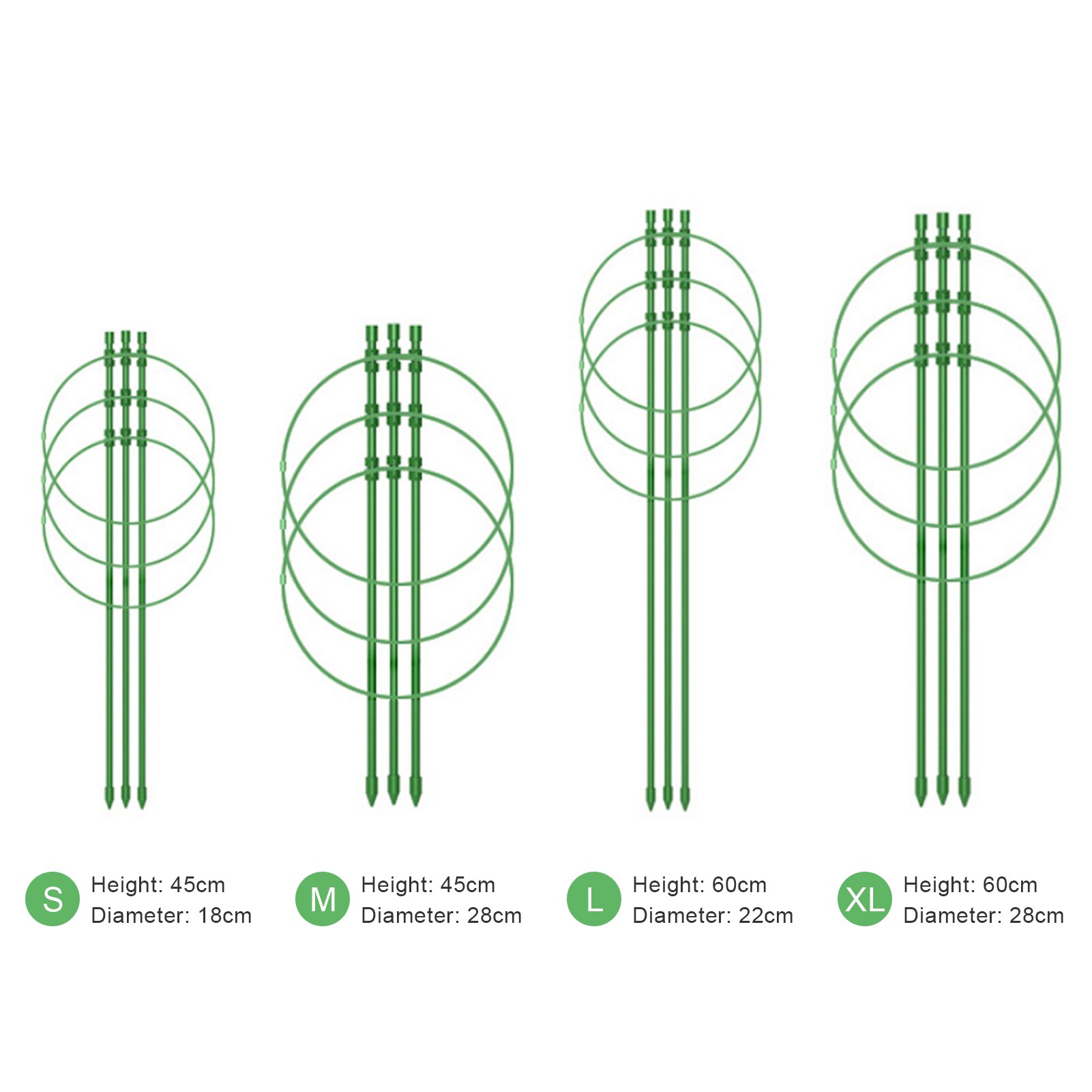 Support de vigne grimpante de jardin, cage de soutien pour plantes en pot, cadre en plastique, fleurs et légumes, Support décoratif en treillis, fournitures de jardin