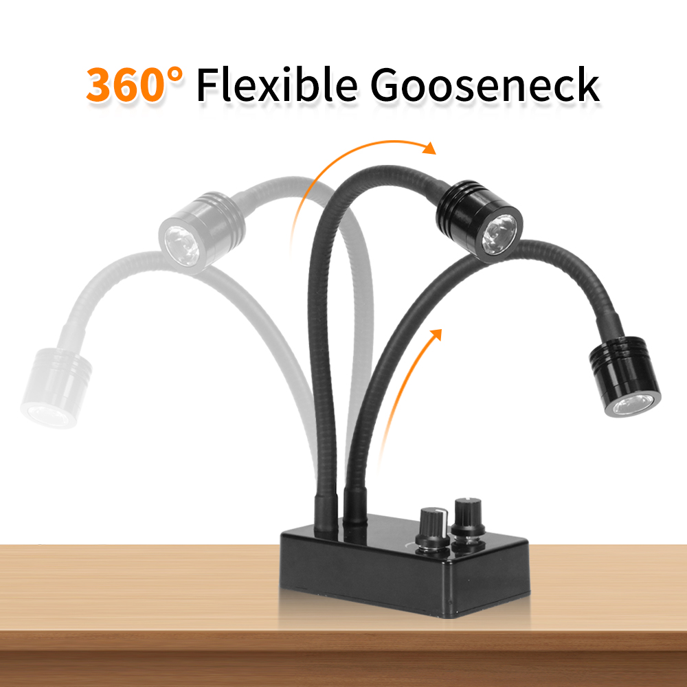 LED Microscope Light Source Gooseneck Lamp Illuminators for Industrial Camera Digital Microscope Phone Soldering Repair Welding