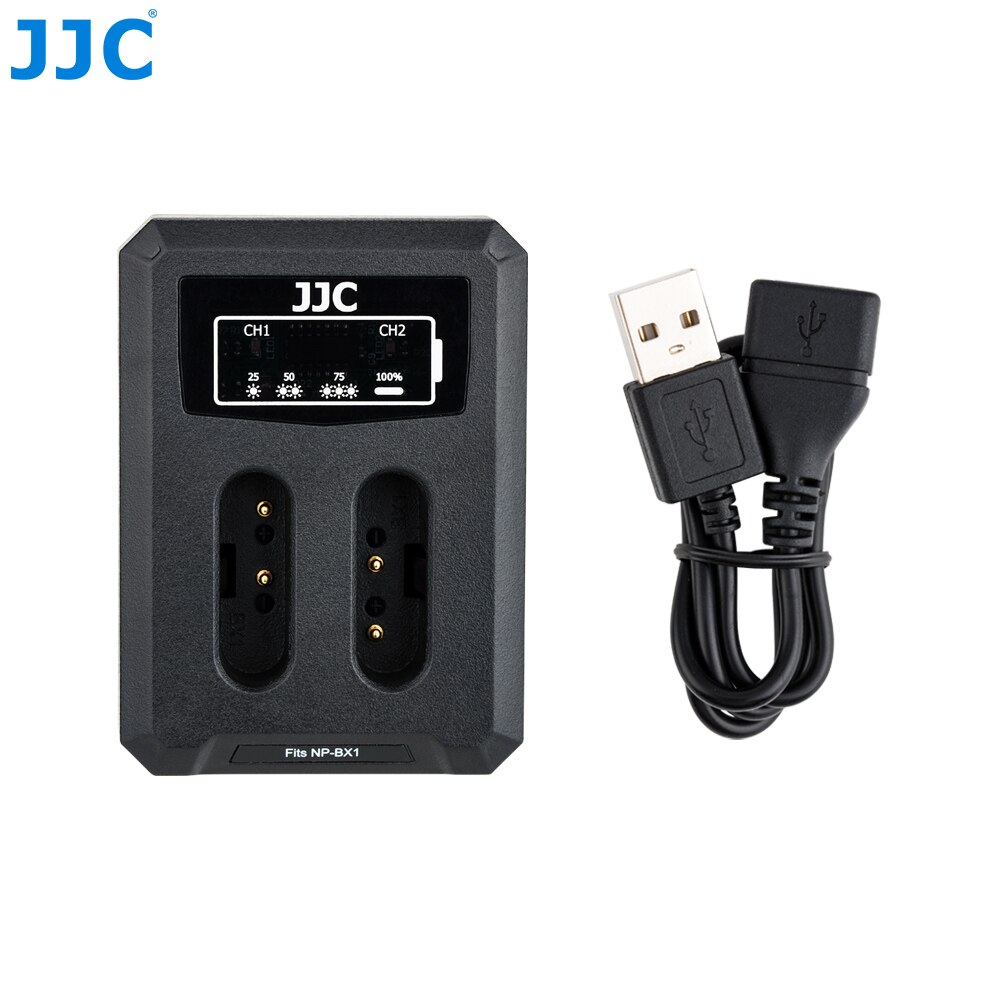 Jjc Usb Dual Batterij Travel Charger Voor Sony NP-FW50 A6400 A7 A7S A7R A7II A7SII A7RII A6500 A6300 A6000 Vervangt BC-VW1 BC-TRW: Default Title