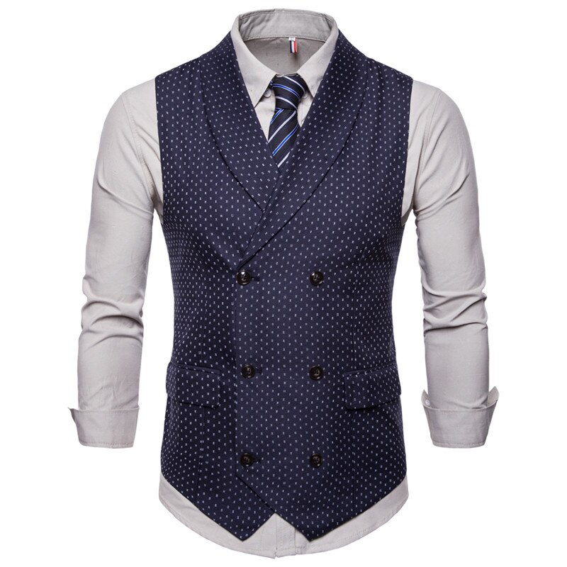 Riinr Vests Male Slim Fit Vest Suit Men Waistcoat Homme Sleeveless Mens Suit Vest Casual Plus Size 4XL