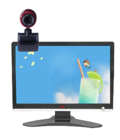 Usb 2.0 hd webcam kamera web cam med mikrofon passer til computer pc laptop/desktop med mikrofon til computer laptop webcam usb  x3066