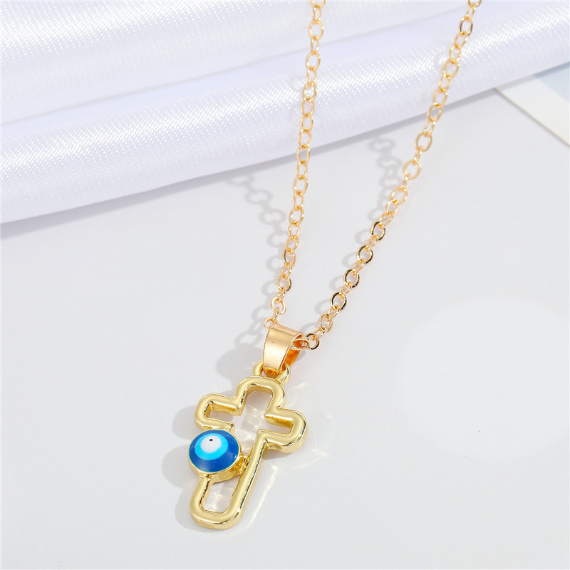 Evil Eye Water Necklace Jewelry Choker Pendant Couple Necklaces for Women Men Lovers Girls Boys Lady Female Male: NC21Y0487-8