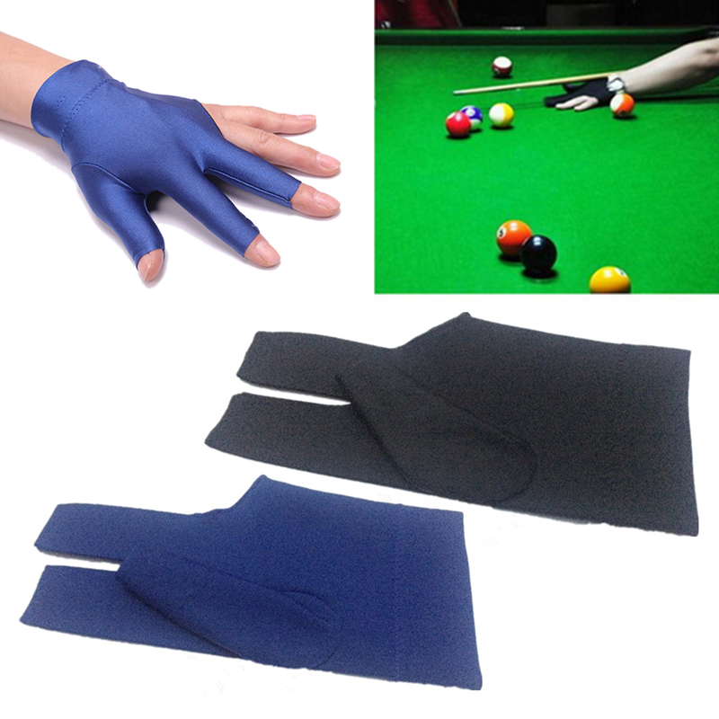 Liplasting Snooker Handschoen Indoor Outdoor Sport Biljart Cue Handschoen Zwembad Linkerhand Open Drie Vinger Accessoire