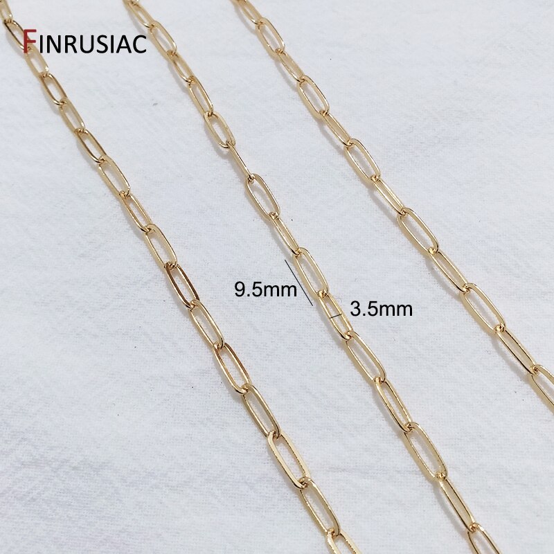 Carrete de cadena para manualidades de joyería DIY, , cadenas de Metal chapadas en oro de 14K para fabricación de joyas, pulseras hechas a mano, piezas de collares: Azul