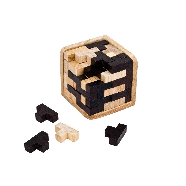Creatieve 3D Puzzel Luban Grijpende Houten Speelgoed Vroege Educatief Speelgoed Houten Puzzels Voor Volwassenen Kids Brain Teaser Iq Puzzels
