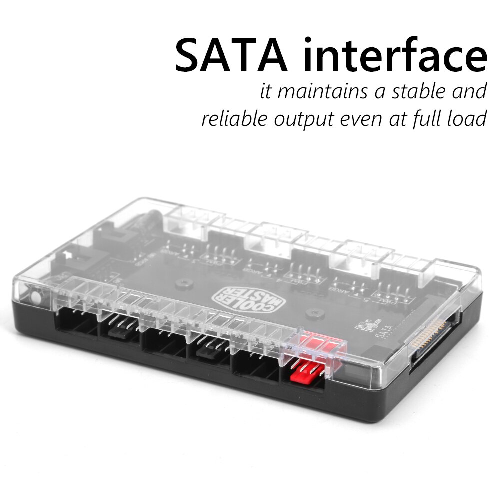 1 Tot 6 Multi Way Fan Hub Installa Verwijder Handig Eenvoudige Splitter Voor Desktop Computer 4Pin Pwm 3Pin Rgb Adapter