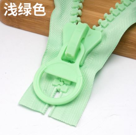 Extra large zipper 20# 25 cm Open at both ends Resin Zippers Pull Ring Zip for Sewing Bags clothes: 9