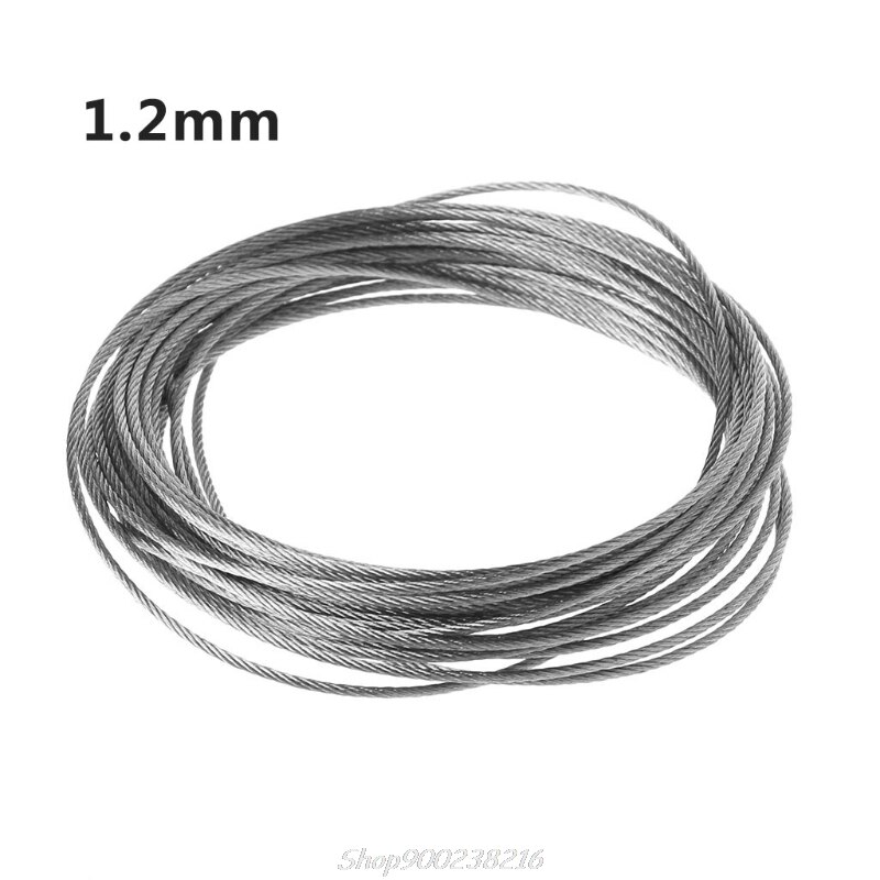 5m 304 Roestvrij Staaldraad Zachte Vissen Lifting Kabel 7x7 Waslijn
