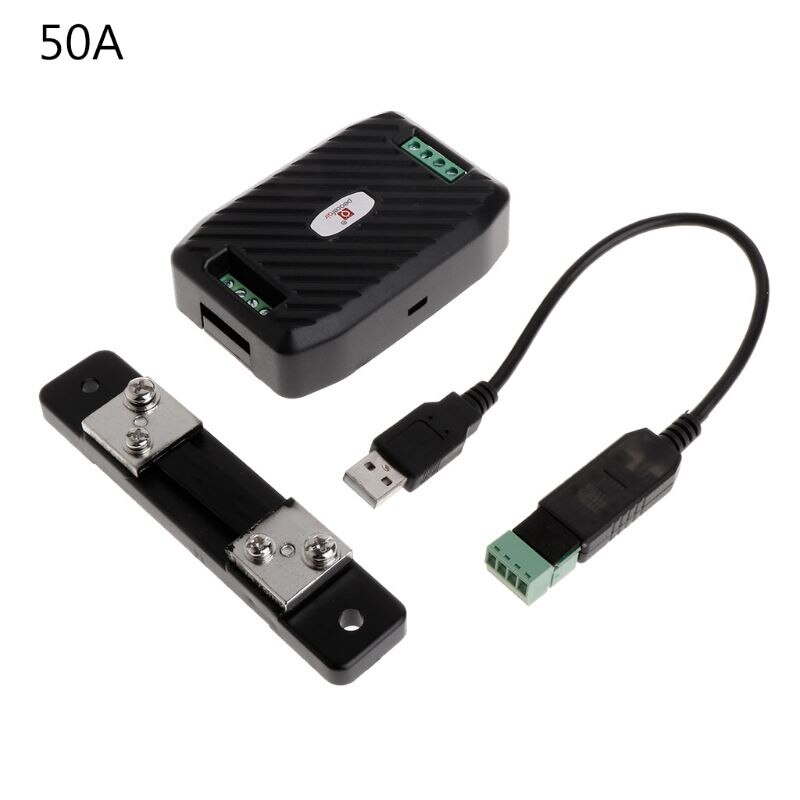PZEM-017 DC Communication Box RS485 interface Modbus 0-300V 300A Shunt USB Cable C7AC
