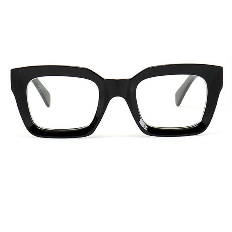 ALOZ MICC – lunettes à monture noire et carrée, rétro, en acétate, pour hommes et femmes, verres transparents, Q263