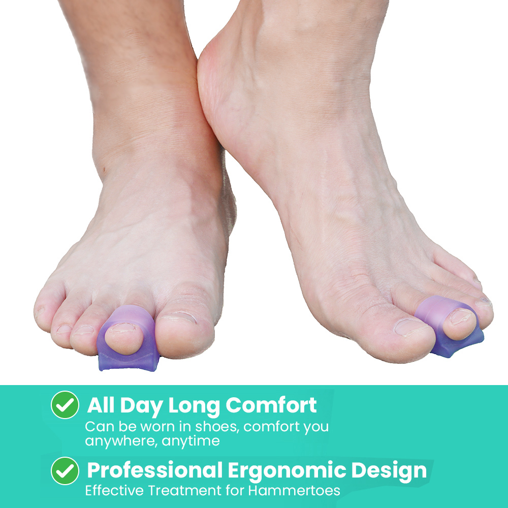 Pexmen 2/4/10 Stuks Hamerteen Stijltang Hamerteen Corrector Voor Gekruld Krom Gebogen En Klauw Tenen Stoppen Teenoverlapping En Wrijven