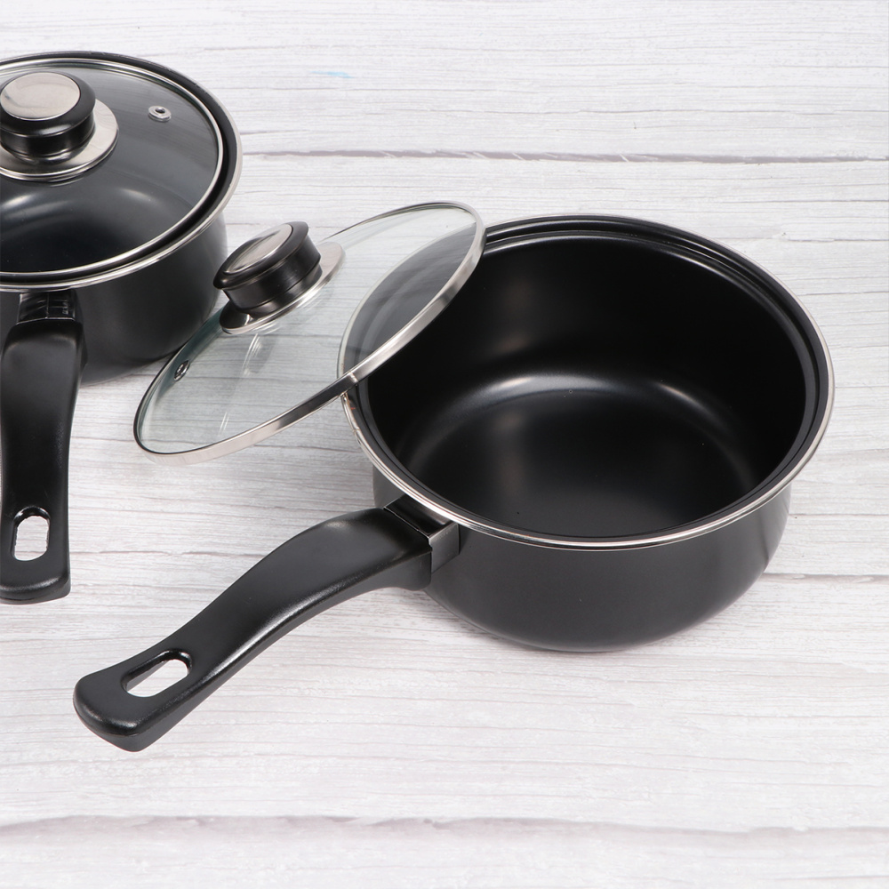 1 Set Of 7PCS Portable Cookware Set Non-Stick Pan Frying Pan Kit Cooking Pots Frying Pan Lid Set Household Cooking Kitchenware S