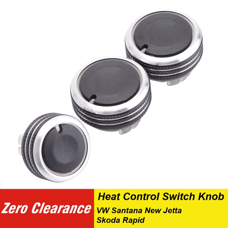 Abs Auto Airconditioning Warmte Controle Switch Knop Cover Ac Knop Voor Vw Santana J. Etta Voor Skoda Rapid Auto Accessoires