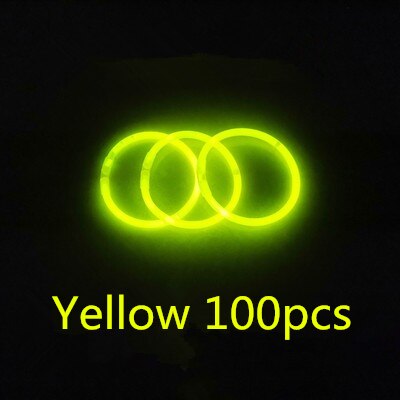 Party Fluorescentie Light Glow Sticks Armbanden Kettingen Neon Voor Wedding Party Glow Sticks Kleurrijke Glow Stick: huangse100pcs