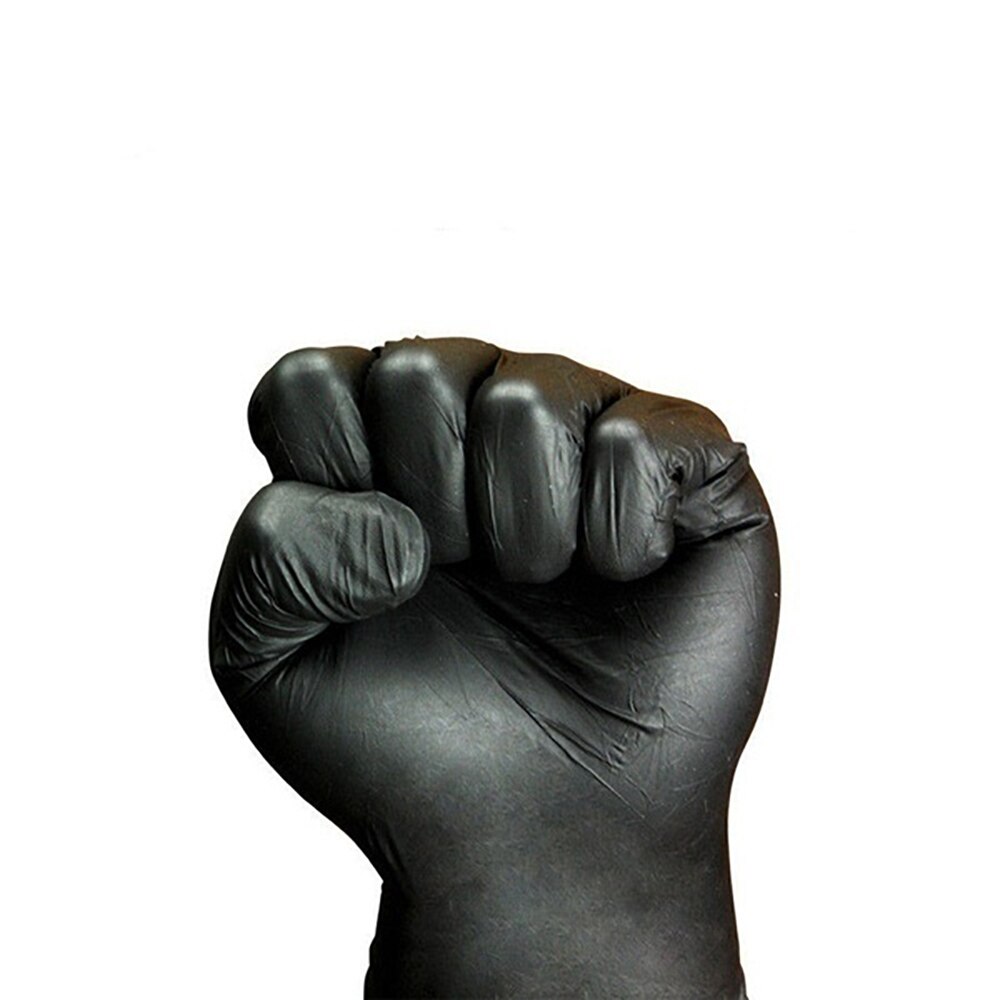 Hurtige 10/20 stk sorte guantes latex handsker engangs nitril arbejdshandsker til hjemmet gummi mad handsker tatovering