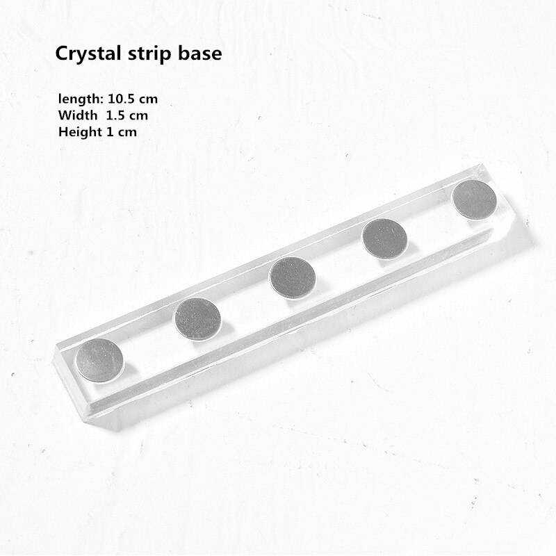 Nagel Schach Bord Halfter Stück ziehen Kristall Basis Lotus Metall Finger Unterstützung Schüler Praxis Ständer Anzeige Sitz Halfter: Kristall Streifen Base