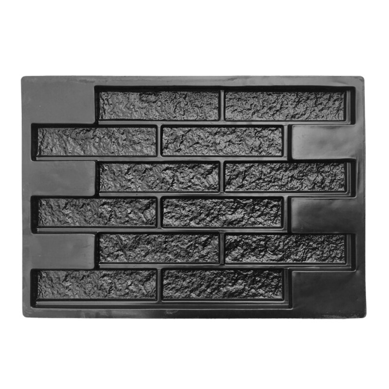 Verticale Beton Postzegels Muur Beton Gips Tuin Huis Muur Steen Tegels Steen Cement Bricks Maker Mould Retro Retailsale: 3  (68.5x49cm)
