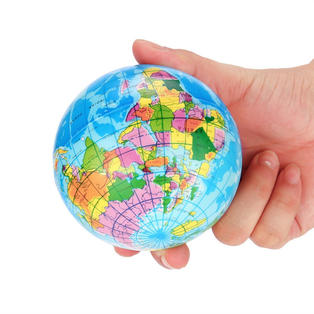 Ontspannen speelgoed squish squishies zachte 2PCS Stress Wereldkaart Jumbo Bal Atlas Globe Palm Bal Planeet Aarde Bal amusing G300128