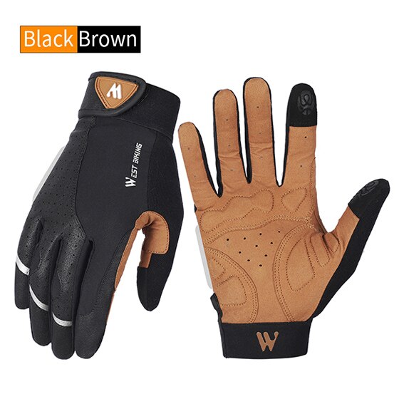 West Fietsen Fietsen Handschoenen Anti-Slip Ademende Mannen Vrouwen Handschoenen Anti-Shock Outdoor Sport Mtb Fiets Motorfiets handschoenen: YP0211197 / XL