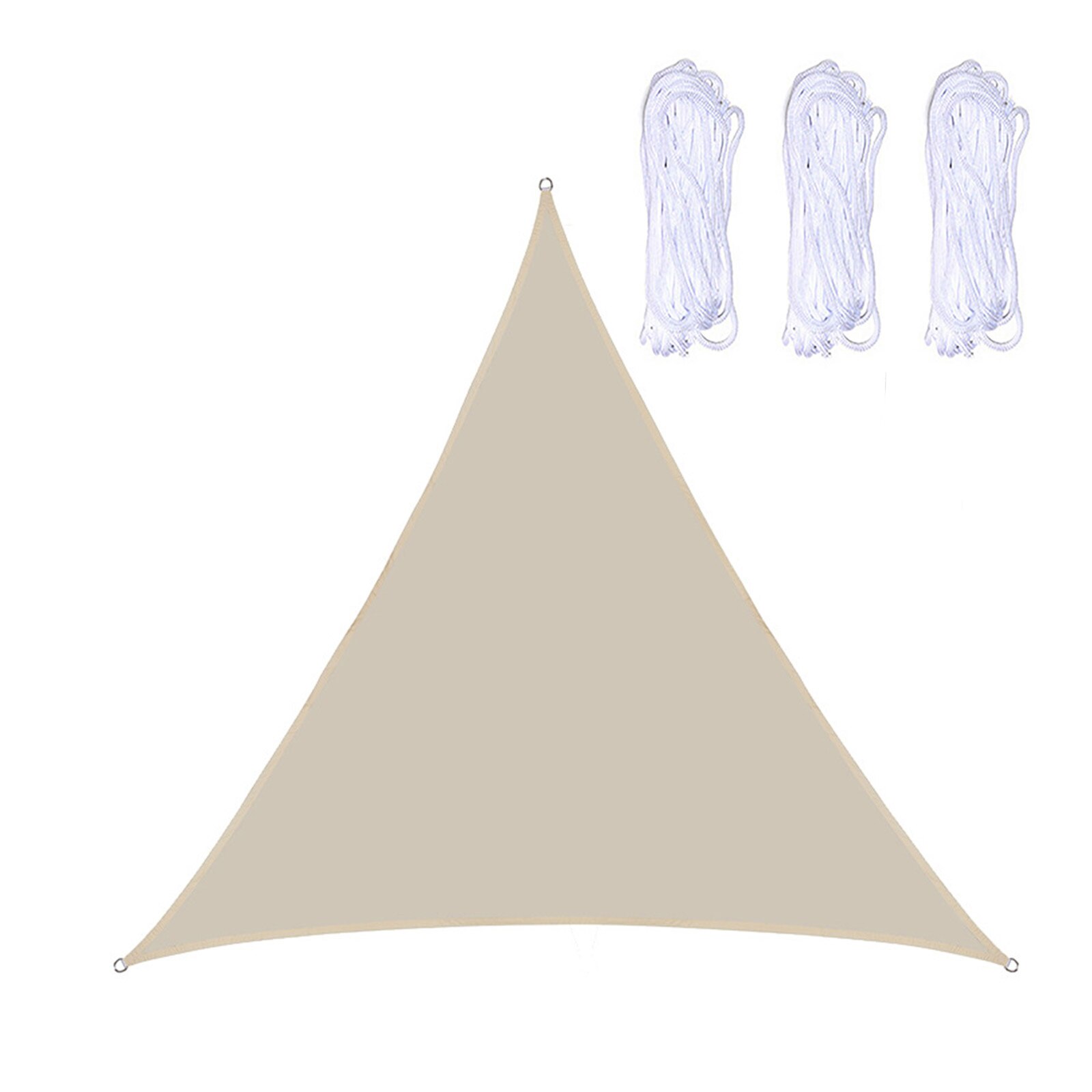 Zonnescherm Doek Zonneschermen Luifel Vaststelling Anti-Uv Duurzaam Slijtvast Tuin Outdoor Driehoek Uv-Bescherming Waterdichte Luifel: Beige
