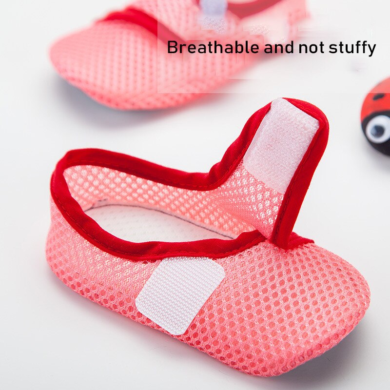 Newborn Baby Girl Boy Mesh Breathable Shoes Socks Infant Soft Sole Comfortable Cotton Cartoon Anti-slip Shoe Toddler Floor Sock