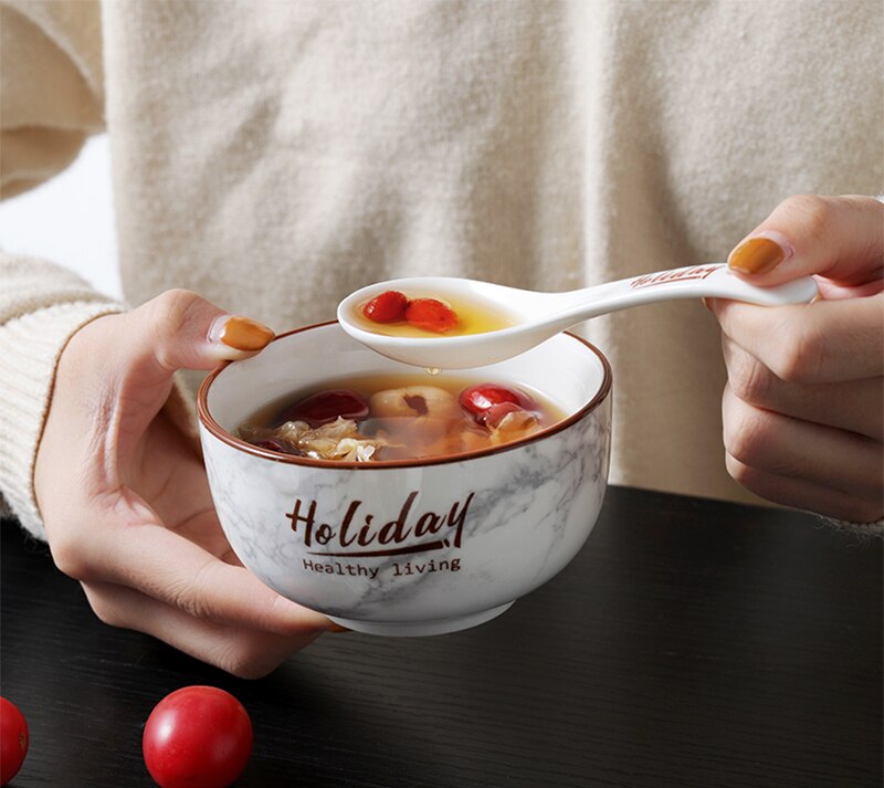 Marble Ceramic Tableware Dinner Plate Dishes Luxury Plate Dinnerware Kitchen Plate Tableware Set