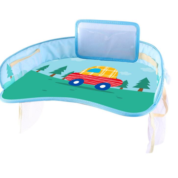 Bærbart bilsæde til børn bord mad drikke bord bakke baby bil sikkerhedssæde bakke vandtæt klapvogn holder børn bil tilbehør: F